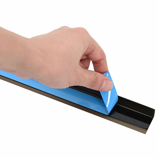 Профили за ръбове на стълби 30 pcs Кафяво 67 cm Алуминий