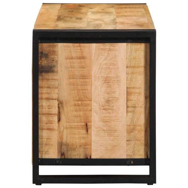 Пейка за обувки Кафяво Масивна дървесина от манго