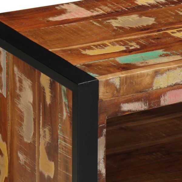 Пейка за обувки Многоцветен Масивна регенерирана дървесина