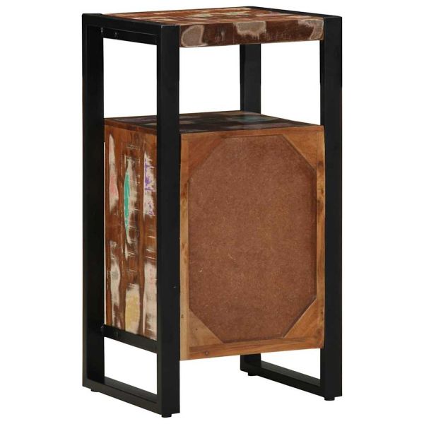 Шкаф за Баня с рафт Кафяво Масивна регенерирана дървесина