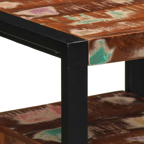 Шкаф за Баня с рафт Кафяво Масивна регенерирана дървесина