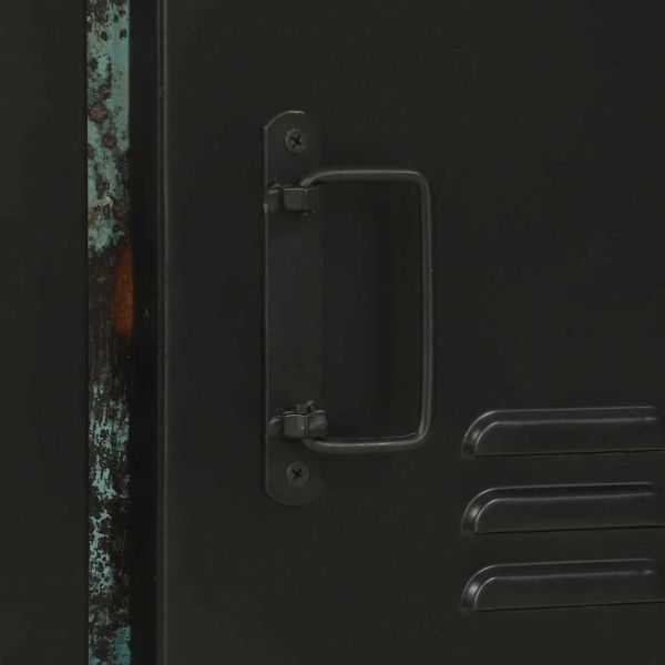 Банен шкаф със съхранение Кафяво Масивна регенерирана дървесина