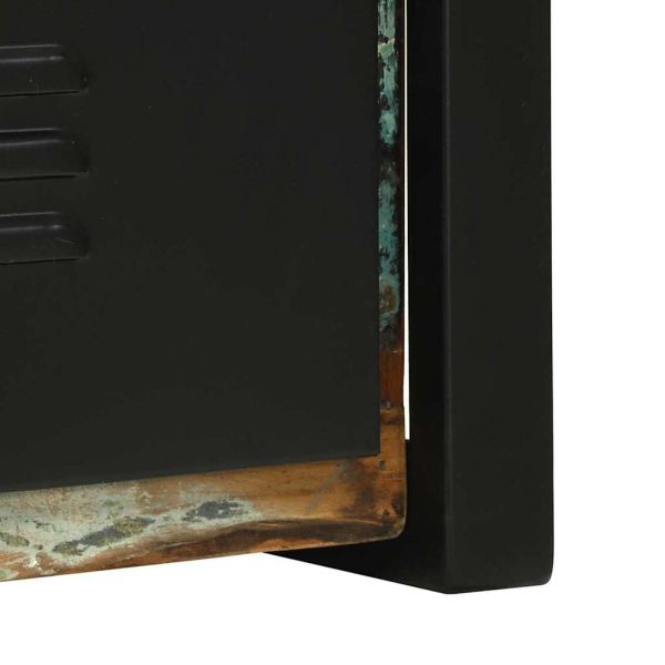 Банен шкаф със съхранение Кафяво Масивна регенерирана дървесина