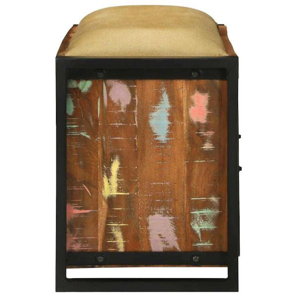 Шкаф за пейка Многоцветен Масивна регенерирана дървесина