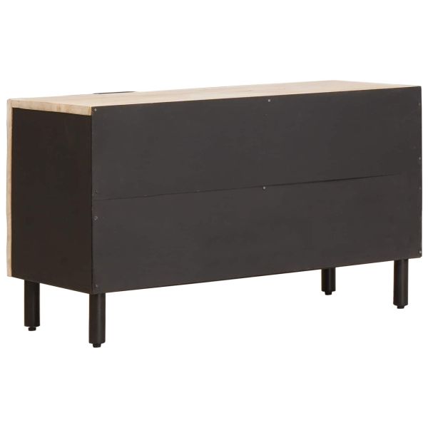 ТВ шкаф със съхранение Финал на бяло измиване 80 x 31,5 x 46 см