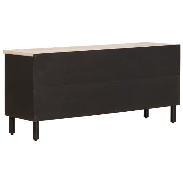 ТВ шкаф с чекмедже Финал на бяло измиване 100 x 33,5 x 46 см