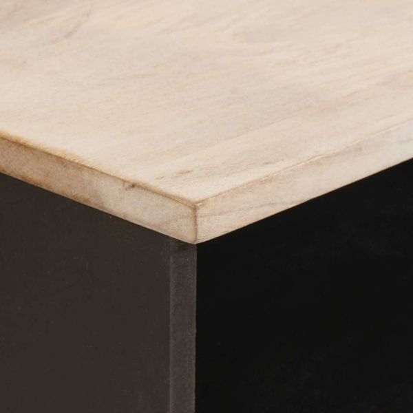 ТВ шкаф с чекмедже Финал на бяло измиване 100 x 33,5 x 46 см