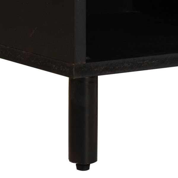 ТВ шкаф с чекмедже Финал на бяло измиване 80 x 33,5 x 46 см