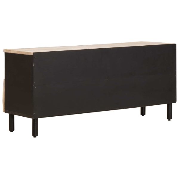 ТВ шкаф с чекмедже Финал на бяло измиване 100 x 33,5 x 46 см