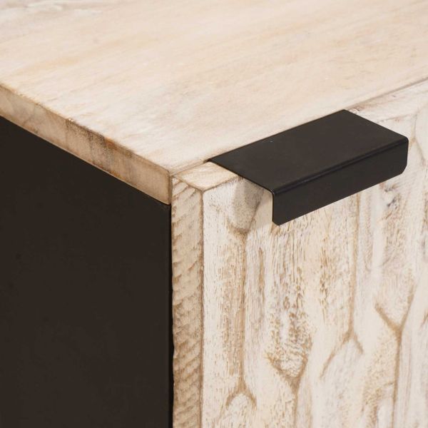 Окачен шкаф за баня Геометричен Бяло