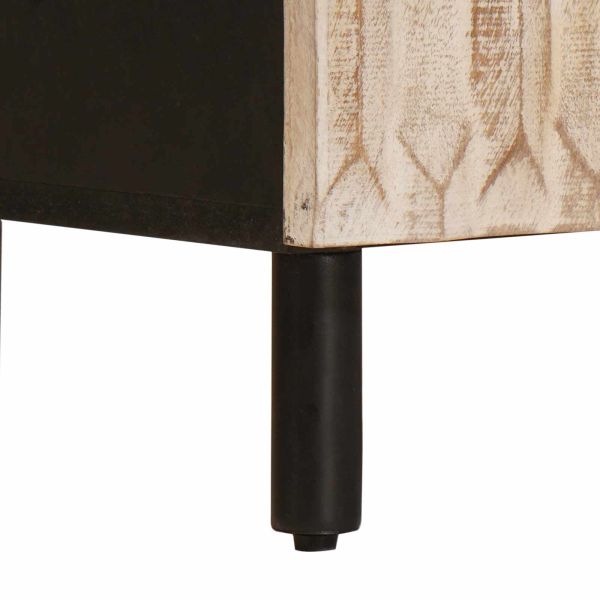 Служебен шкаф Геометричен Финал на бяло измиване