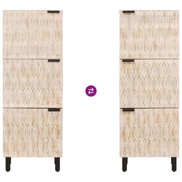 Висок шкаф Друг Финал на бяло измиване