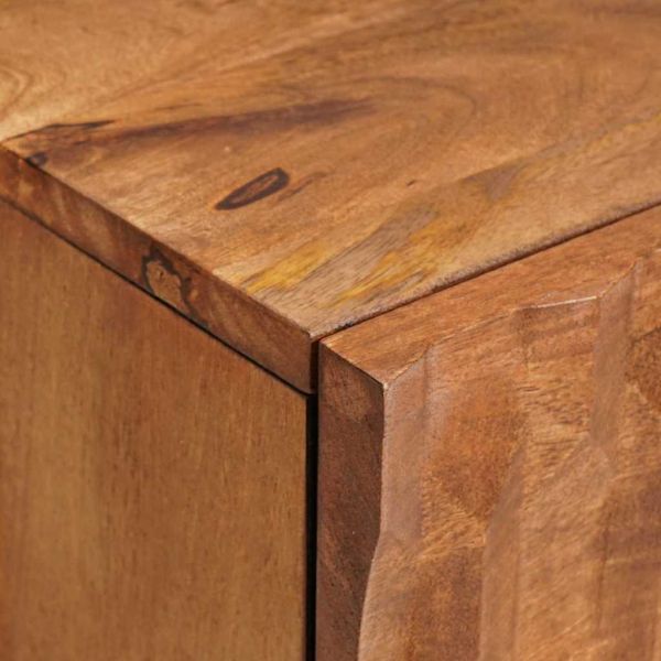 Нощен шкаф 2 pcs Кафяво 40 x 33,5 x 46 см Солидно мангово дърво