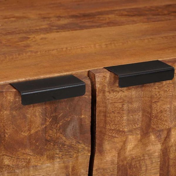 Масичка за кафе Кафяво 80 x 50 x 40 cm Солидно мангово дърво