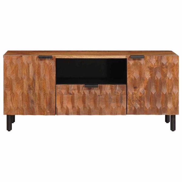 ТВ шкаф с чекмедже Финал на кафяво акацие 105 x 33,5 x 46 см