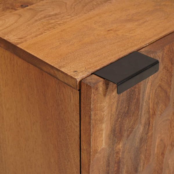 Окачен шкаф за баня Едноцветен Кафяво