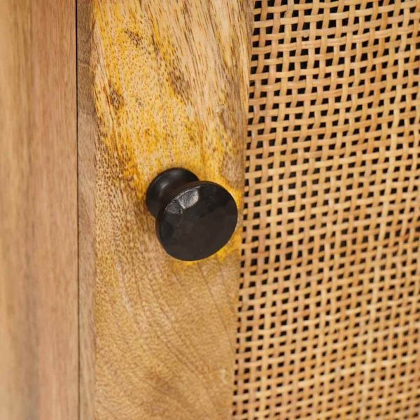 Нощен шкаф Естествен 40 x 33,5 x 46 см Солидно мангово дърво