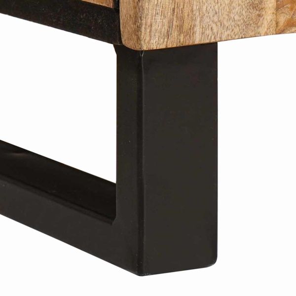 Висок шкаф Кафяво 40 x 33,5 x 110 см Солидно мангово дърво