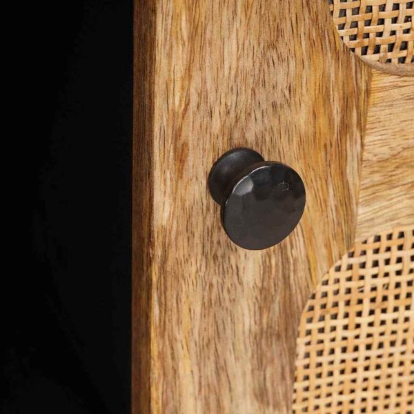 Висок шкаф Кафяво 40 x 33,5 x 110 см Солидно мангово дърво