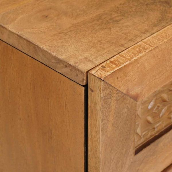 Нощен шкаф с чекмедже с врата Светло кафяво 50 x 33 x 60 см