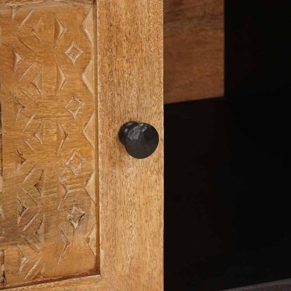 Масичка за кафе с рафт Светло кафяво Размер 100 x 54 x 40 см