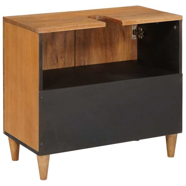 Шкаф за баня Монтиране на стена Светло кафяво 62 x 33 x 58 см