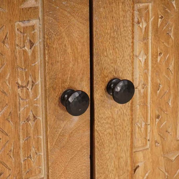 Шкаф за баня Монтиране на стена Светло кафяво 62 x 33 x 58 см