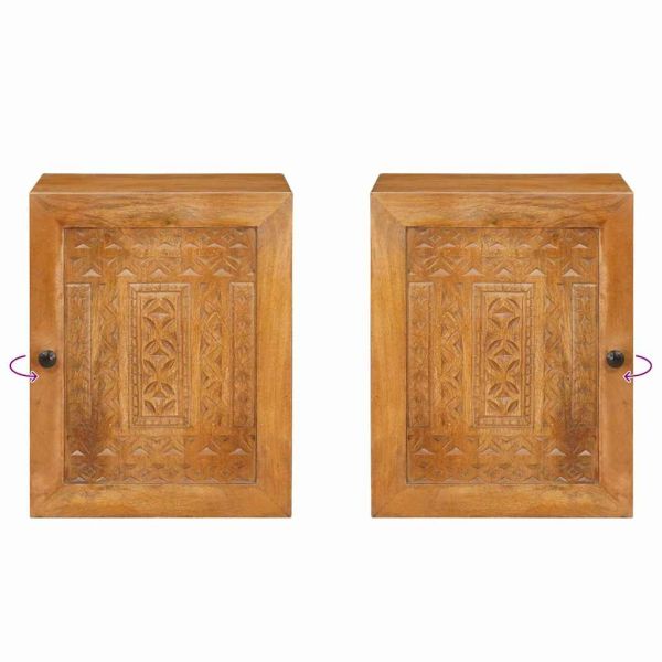 Шкаф за баня Светло кафяво 38 x 33 x 48 см Инженерно дърво