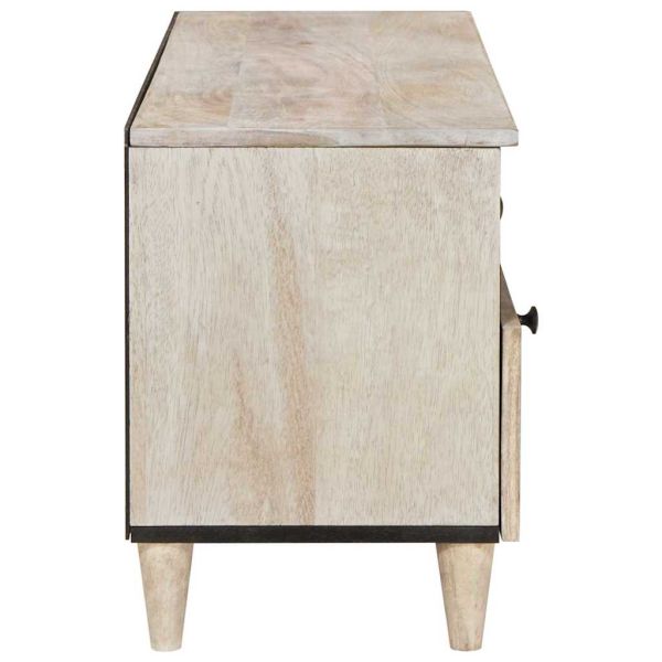 ТВ Единици с чекмедже Бяло 100 x 33 x 46 см Инженерно дърво