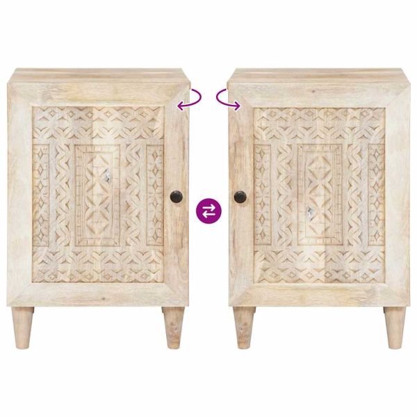 Шкаф за баня с врата Бяло 38 x 33 x 58 см Инженерно дърво