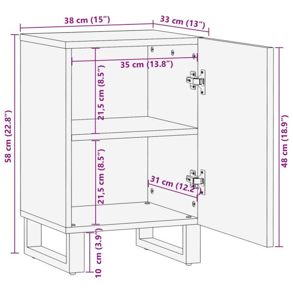 Шкаф за баня Едноцветен