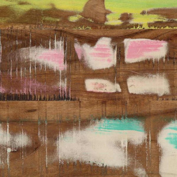 Конзолна маса 120 x 33 x 75 см Солидно възстановено дърво