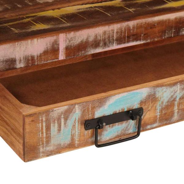 Шкаф за мивка за баня Масивна регенерирана дървесина и желязо