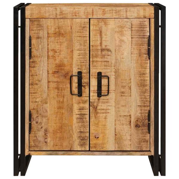 Нощен шкаф Кафяво 38 x 33 x 58 см Сурово мангоново дърво