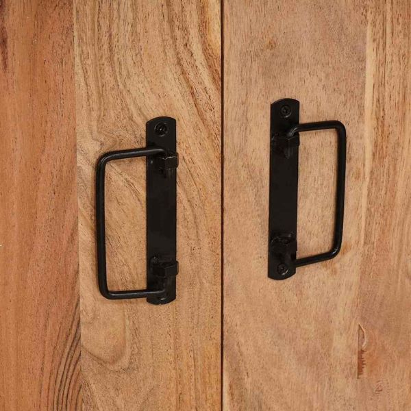 Нощен шкаф Кафяво 38 x 33 x 58 см Акациево дърво масив