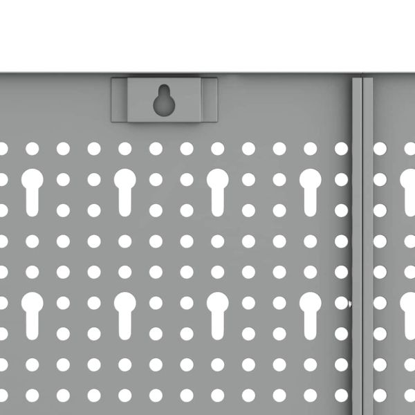 Ета за съхранение 3 pcs Сив 150 x 1 x 80 см