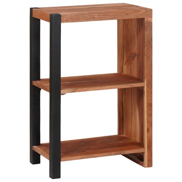 Рафт за книги Кафяво 50 x 30 x 75 см Масивна акациева дървесина