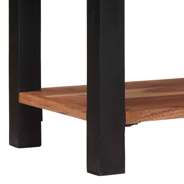 Рафт за книги Кафяво 50 x 30 x 75 см Масивна акациева дървесина