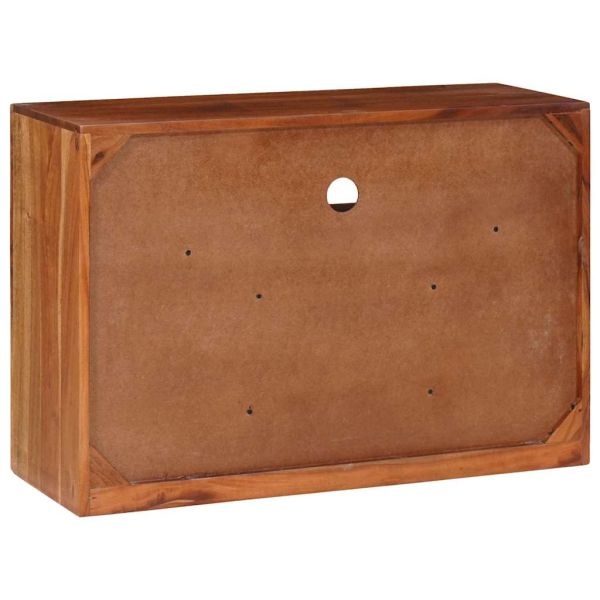 Служебен шкаф Кафяво 80 x 30 x 55 см Акациево дърво масив