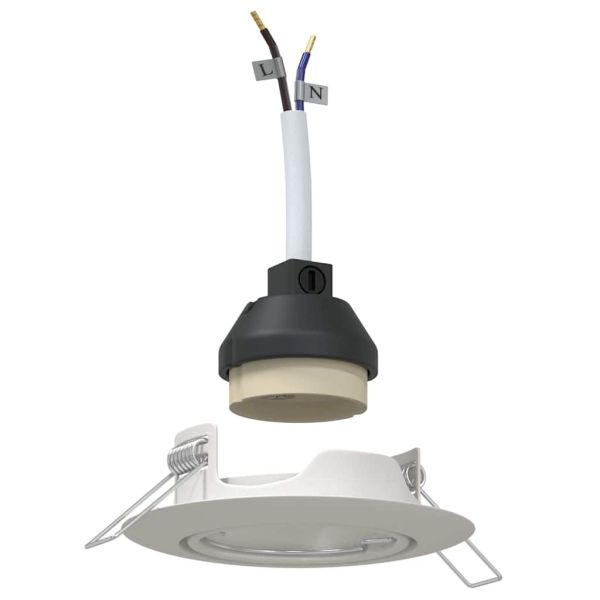 Прожектор 24 pcs Бяло 9 x 9 x 2.5 см Метал