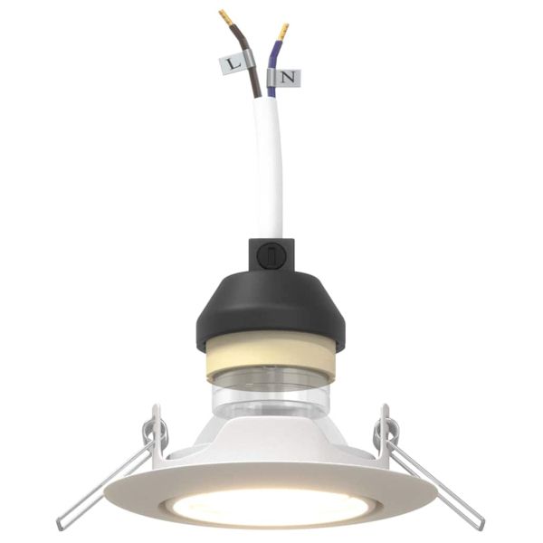 Прожектор 24 pcs Бяло 9 x 9 x 2.5 см Метал