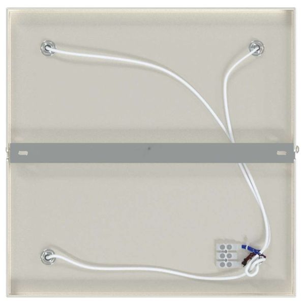 Таванен спот Матиран никел 26 x 26 x 16.5 см Стомана