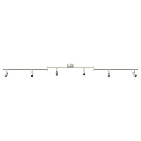 Таванен спот Матиран никел 176.5 x 9.5 x 14 см Стомана