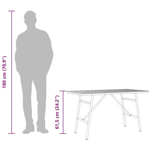 Трапезна маса Кафяво 110 x 55 x 62 см