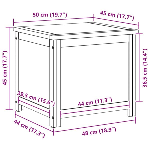 Кутия за съхранение Едноцветен