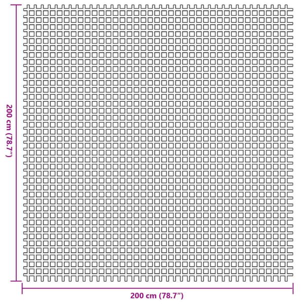 Килим за палатка Зелен 200 x 200 cm Полиестер