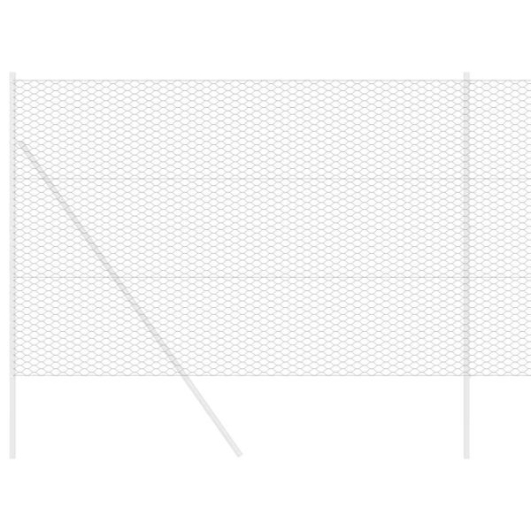 Шестоъгълна ограда Сив 1,6 x 100 m ПВЦ