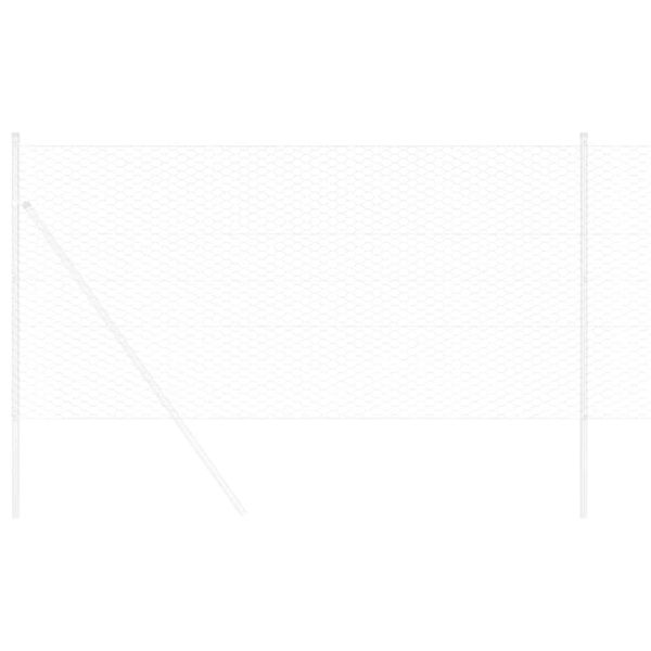 Шестоъгълна ограда Сребрист 0,6 x 10 м Поцинкована стомана