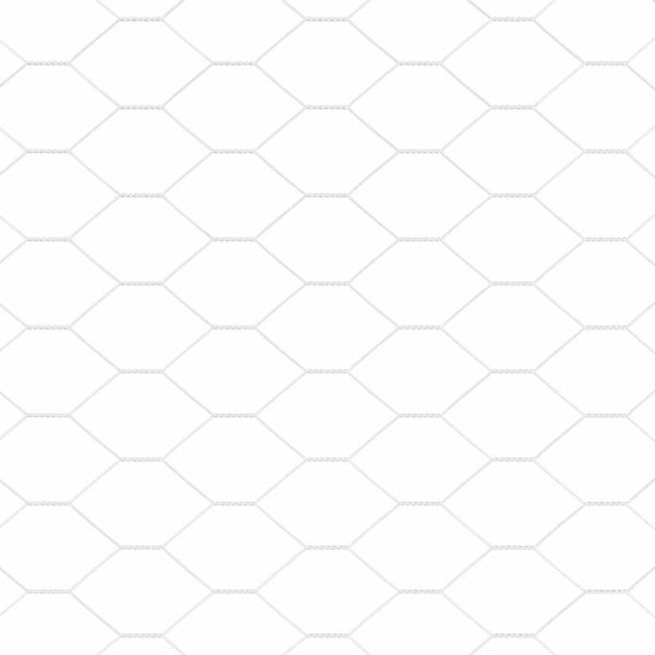 Шестоъгълна ограда Сребрист 0,4 x 25 м Поцинкована стомана