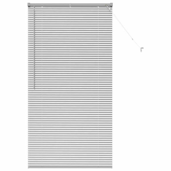 Щора за прозорец С завеси Сребрист Алуминий